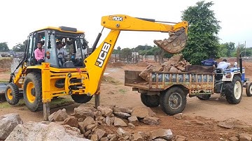 Eicher 333 Tractor | JCB 3dx | Swaraj 735 Tractor Working