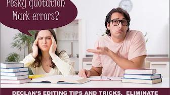 EDITING TIPS AND TRICKS: How to find quotation mark errors for free