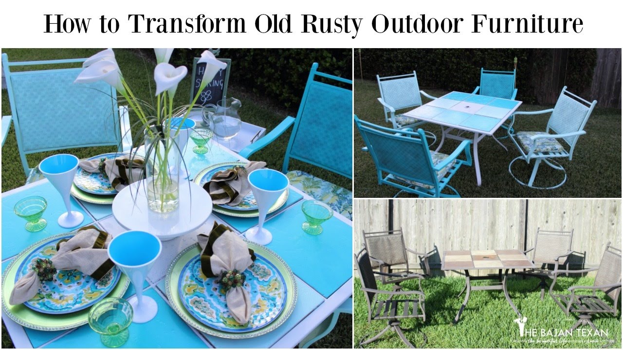 How To Transform Old Rusty Outdoor Furniture (Spring Outdoor Space How to transform Old Rusty Outdoor Furniture (Spring Outdoor Space Collab) - How To Transform Old Rusty Outdoor Furniture (Spring Outdoor Space