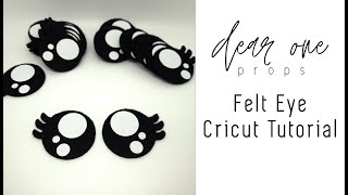 Make It Yourself Felt Eyes for Crochet and Knit Amigurumi Using Cricut Cutting Machine