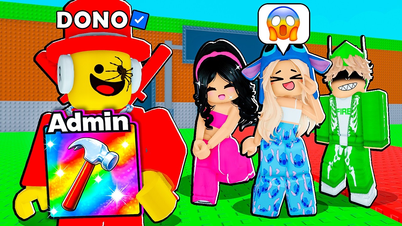 FINGI SER O DONO SAMMY com PODERES DE ADMIN NO ROUBE UM BRAINROT