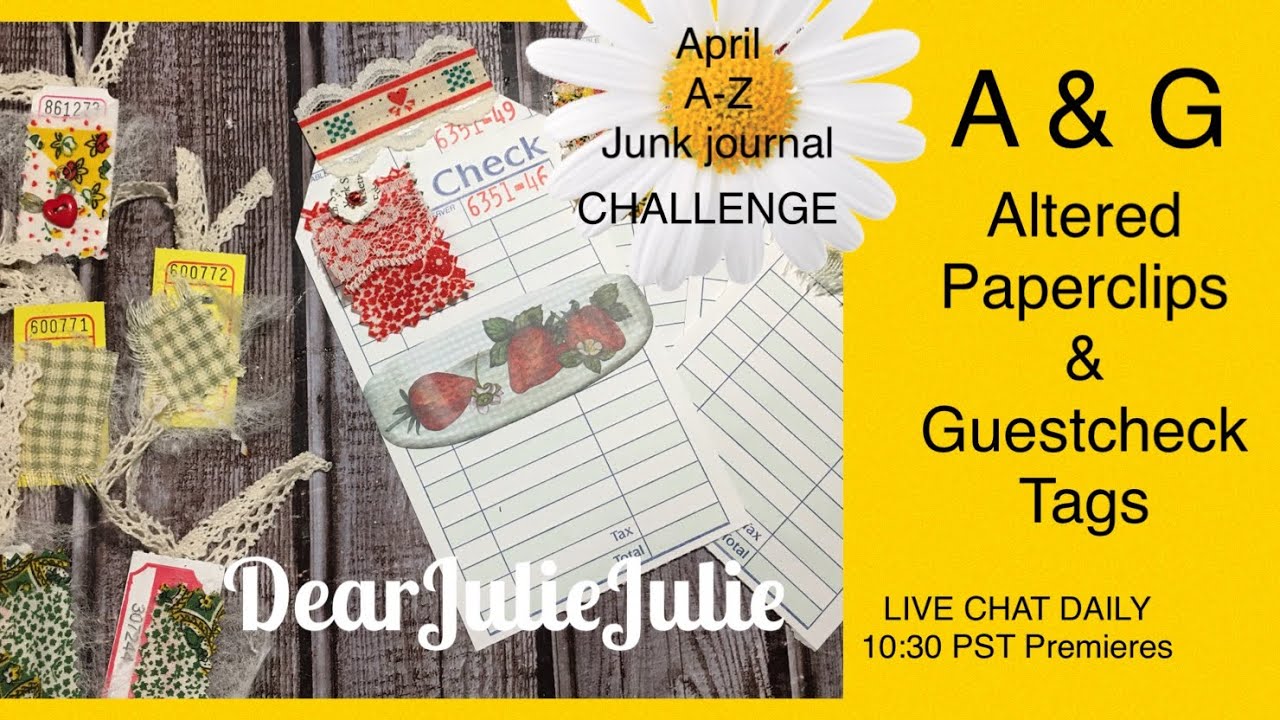 Fast mass make Altered paperclips and guest check tags. 