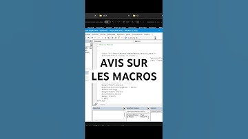 Avis sur les Macros #excel #data #exceltips #finance #astuce #exceltricks #comptabilité #apprendre