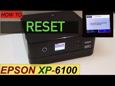 video How To Reset Epson XP 6100 All-in-one Printer ?