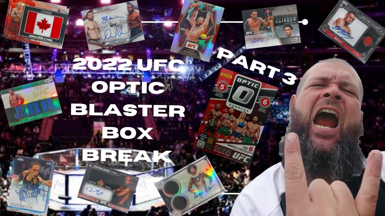 UFC Panini Optic 2022 blaster box break Part 3 (UFC 284 reaction! with Cloudsey420