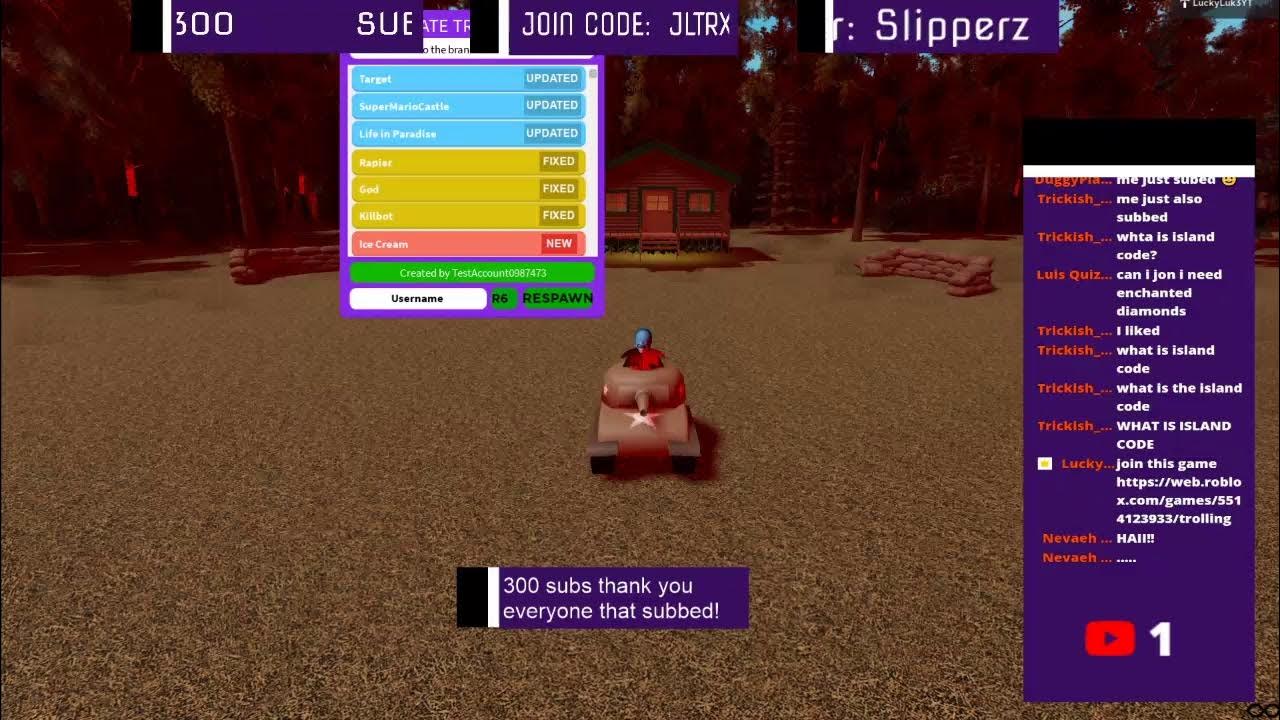 Roblox islands (300 subs! dropping diamond pickaxe+enchanted diamond!)[LIVE] YouTube