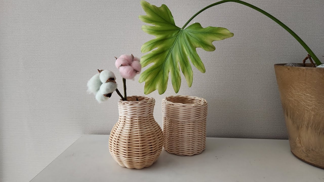 [단미라탄] 라탄미니화병