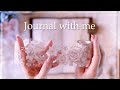 [ASMR] Only White collage challengeやってみた🤍🤍🤍 | journal with me | collage