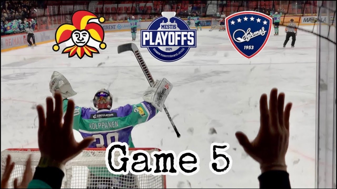 Jokerit vs Hermes - Game 5 Mestis Playoffs @ Nordis Helsinki Finland. [4K] Eteläpääty