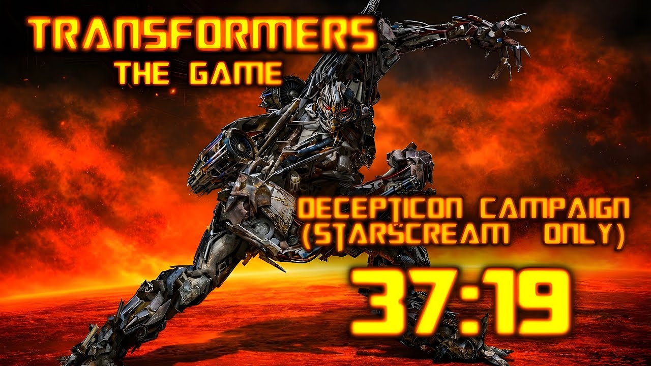 Transformers The Game Speedrun - Starscream Only - 37:19