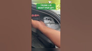 Simply move a spring and the trunk lid pops open in no time!#car #tips #carsoft