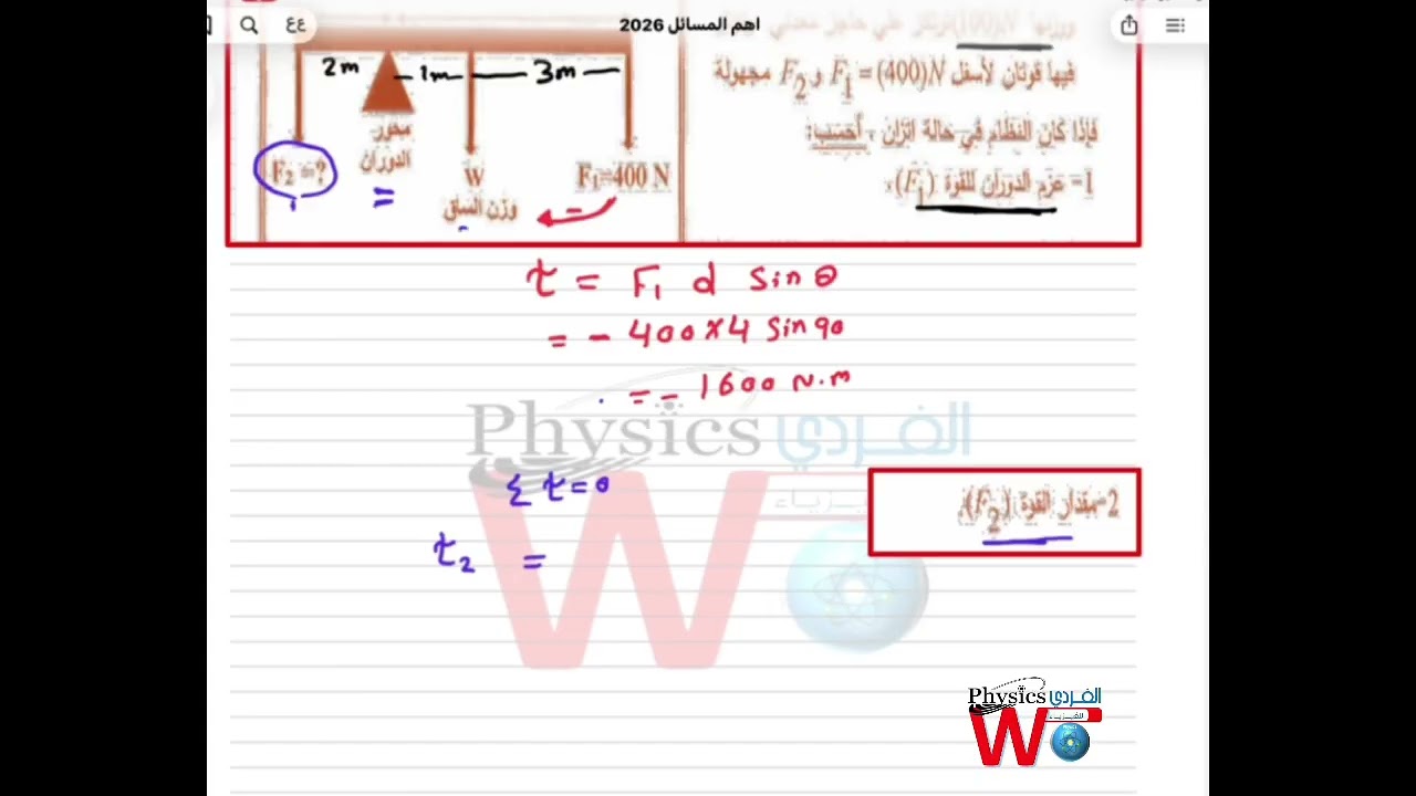 فيزياء الصف الثاني عشر