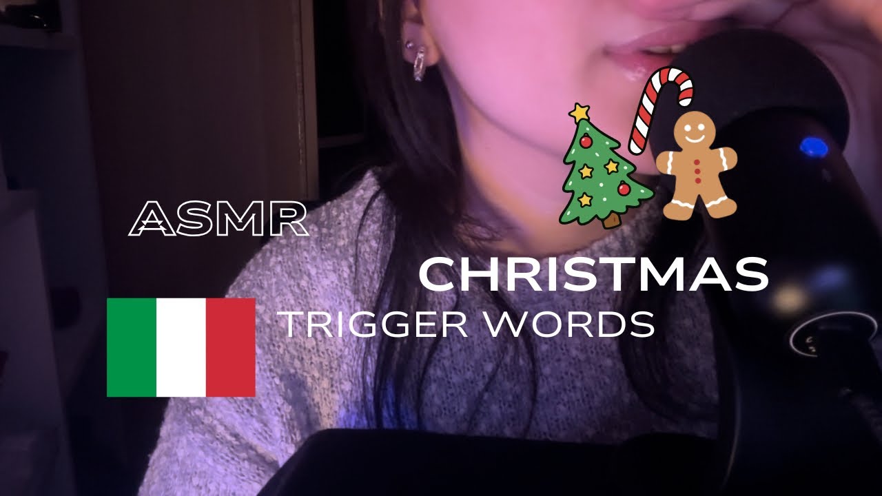ASMR 🎄🇮🇹 italian christmas trigger words 