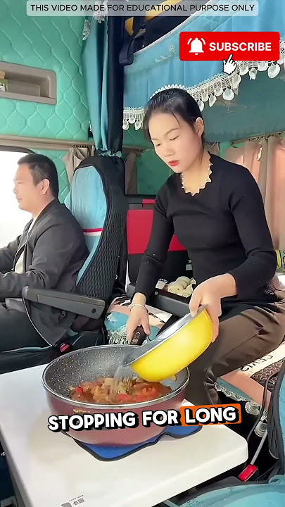 She Cooks While He Drives 🤯 #shorts #short #youtubeshorts #shortsfeed #shortvideo #facts