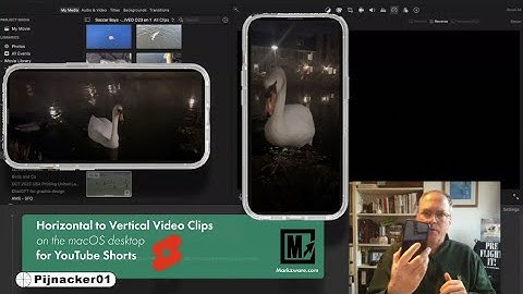 Horizontal to Vertical video clips - YouTube Shorts and more in iMovie macOS