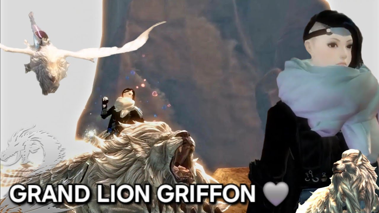 [ GW2 ] Guild Wars 2 - Grand Lion Griffon Skin 🤍 - Map : Verdant Brink ~