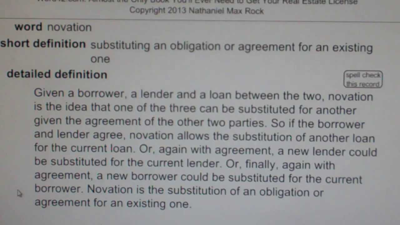 novation Real Estate License Exam Study Guide YouTube