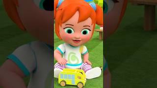 #Shorts Cute Baby Girl Learning Street Vehicles Names | Kids Educational Videos 2024