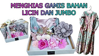 CARA MENGHIAS SESERAHAN BAJU GAMIS BAHAN LICIN DENGAN MUDAH || TUTORIAL HANTARAN GAMIS SIMPLE screenshot 3