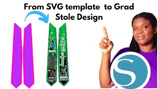 Cara Mendesain Selempang Wisuda di Silhouette Studio #gradstole #silhouettestudio #pouidesigns