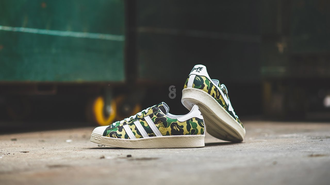 adidas camo green superstar