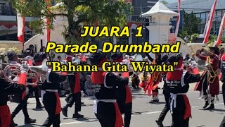 Juara 1 Parade Drumband Jenjang SMP/MTs Se-Kabupaten Pacitan Tahun 2023 - SMP Negeri 1 Punung
