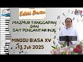 MAZMUR TANGGAPAN 13 JULI 2025 MINGGU BIASA XV EDISI BARU TAHUN C 1 MAZMUR TANGGAPAN 13 JULI 2025 MINGGU BIASA XV EDISI BARU TAHUN C 1