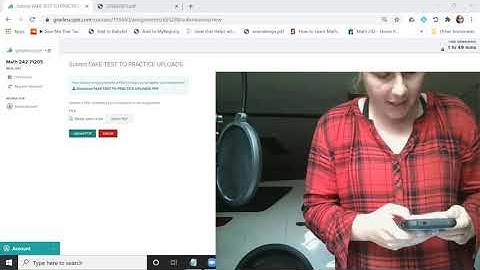 Pretending to take a test using Gradescope