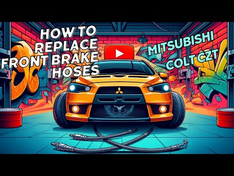 How to replace front brake hoses – Mitsubishi Colt CZT – HEL Perfromance Brakeline Kit