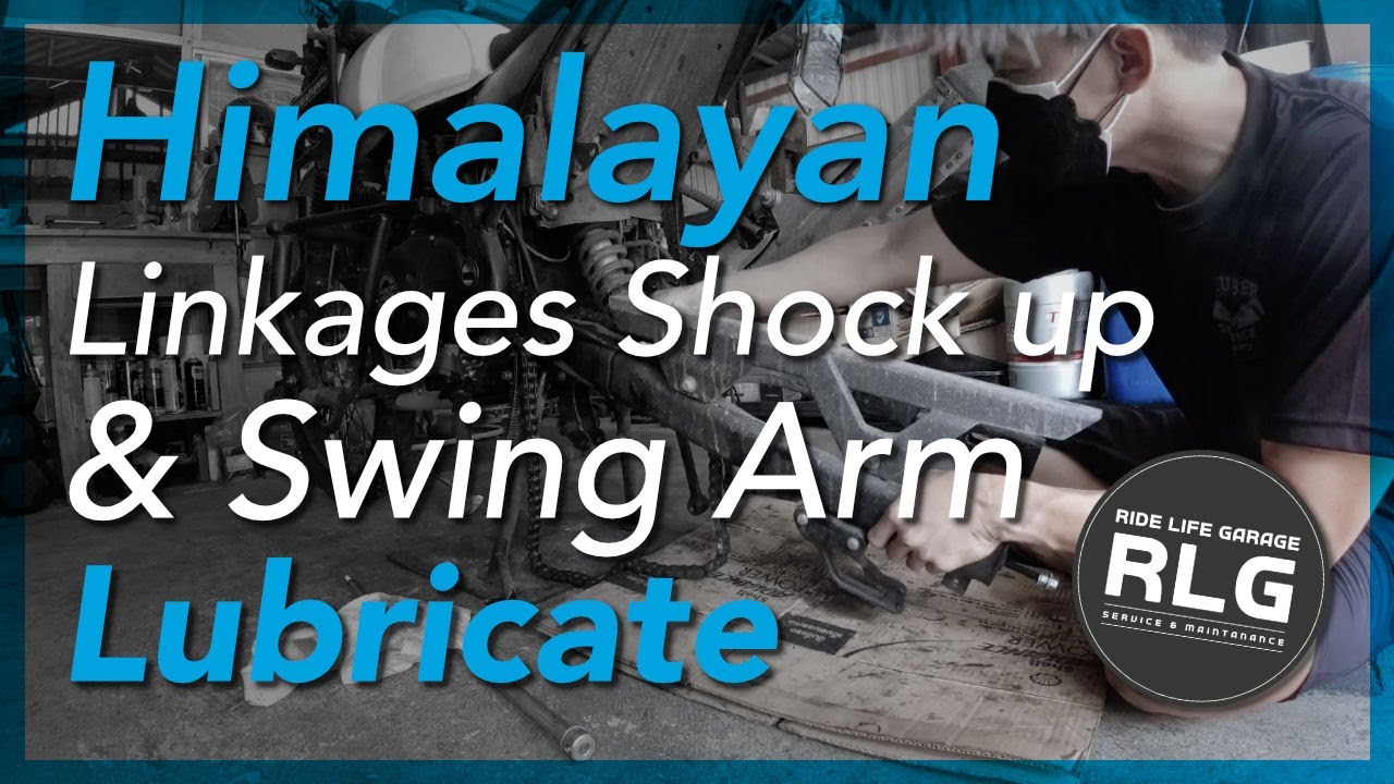 Royal Enfield Himalayan linkages shock up & Swing Arm Lub YouTube