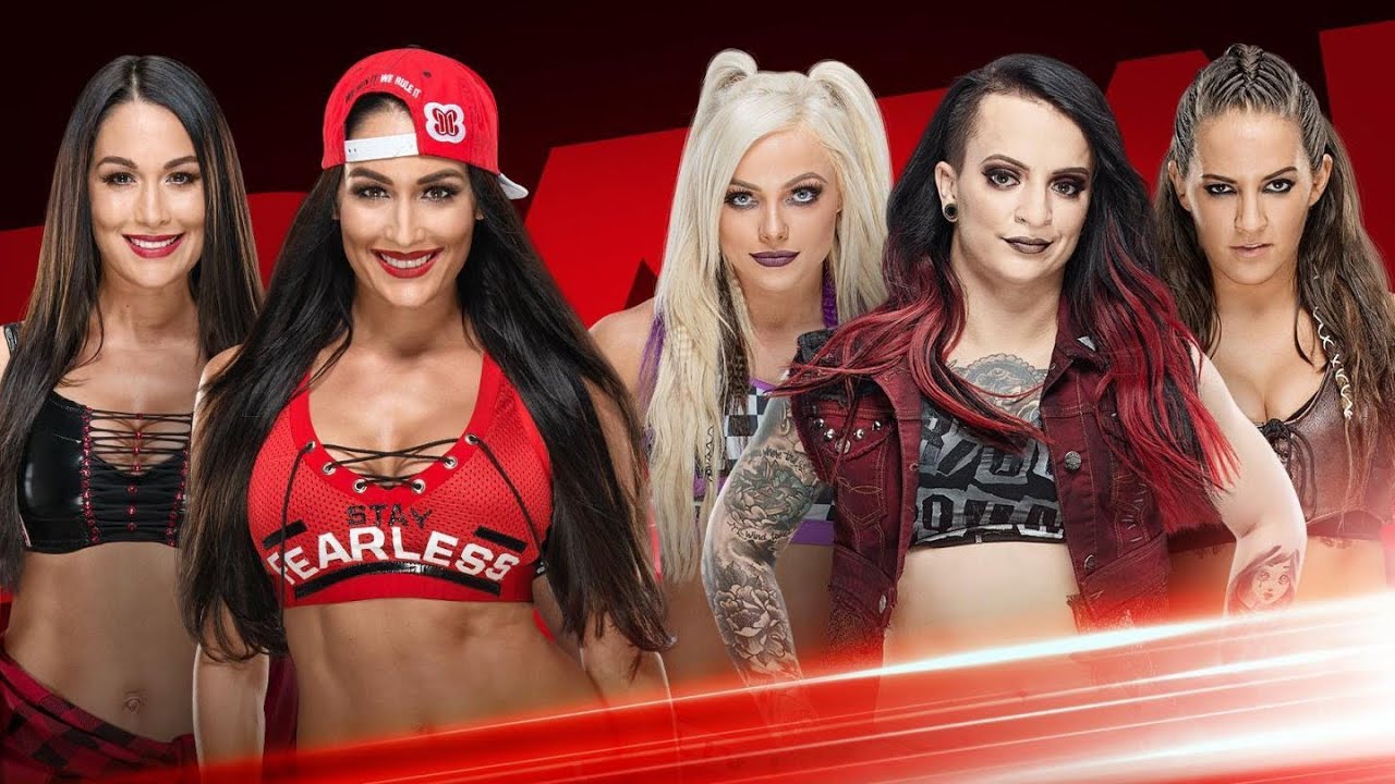Bella Twins VS The Riot Squad WWE Raw - YouTube