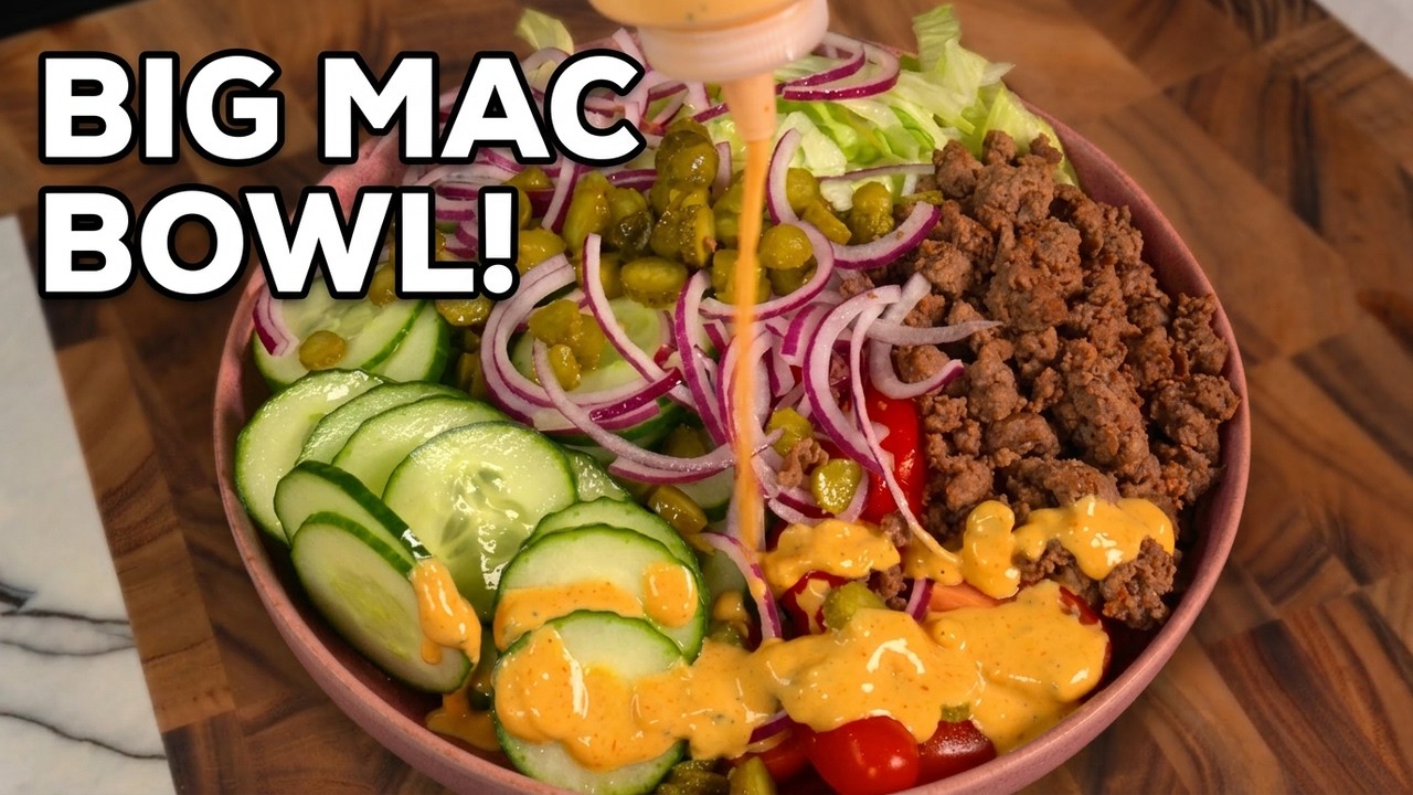 Healthy Burger Bowls with "Big Mac" Style Secret Sauce