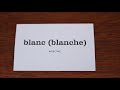 Learn French with Vincent  Flashcards on my table  Part 13