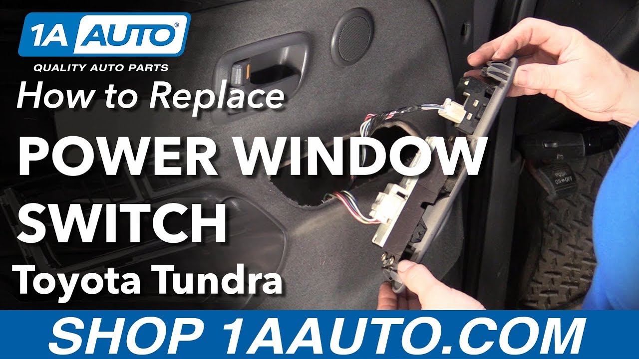 How to Replace Power Window Switch 00-06 Toyota Tundra - YouTube