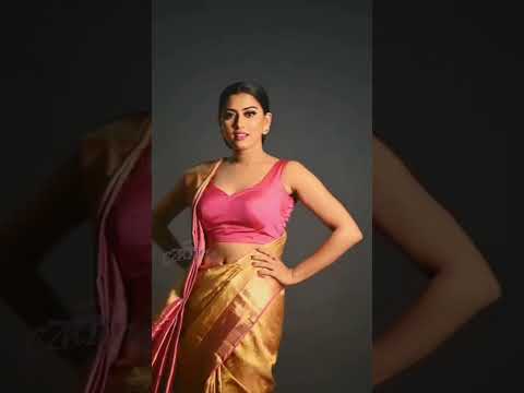 Dayyana Hameed in saree.hot lookil.ad #shorts #youtubeshorts