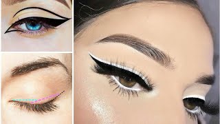 طريقة رسم الايلانير 2022للمبتدئين خطوة بخطوة tutorialعيون مبطنة عيون صغيرةرسم العين eyeliner drawing