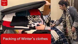 How to Pack winter’s Clothes | daily vlog | #packing #clothes #dailyvlog #seasonal