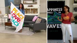 Life is Good Oversized Printed Summer Beach Towel by Berkshire on QVC