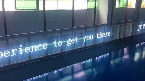 JR Visual Tec transparent LED display ready for delivery in UK