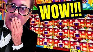 I DID IT: FULL SCREEN OF MANSIONS!!! $4500 SQUARE on Huff N More Puff 15 Mansion Bonus Jackpot