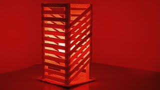।How to make Ice Cream / Popsicle Sticks Tower Lamp#icecreamsticks#popsiclesticks #artandcrafts