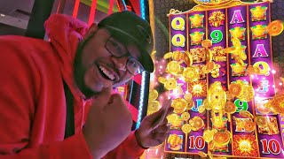 Our 1st Jackpot On This NEW Dancing Drums Slot Machine!!