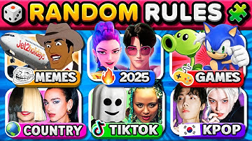 Save One Song RANDOM Rules 🔥 K-Pop, Meme, Genre, Game, Nostalgie,... | Muziekquiz 2025