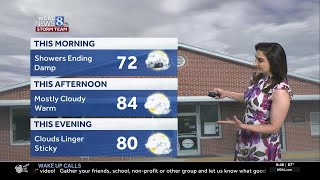 More humid today, rain Saturday, heatwave next week