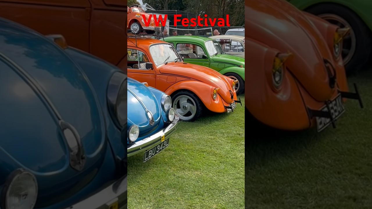 Doncaster VW Festival Classic VW Beetle + Bus camper van 
