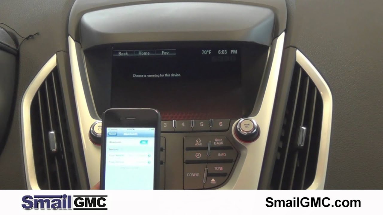 How to Connect an iPhone to Bluetooth on the GMC Terrain - YouTube