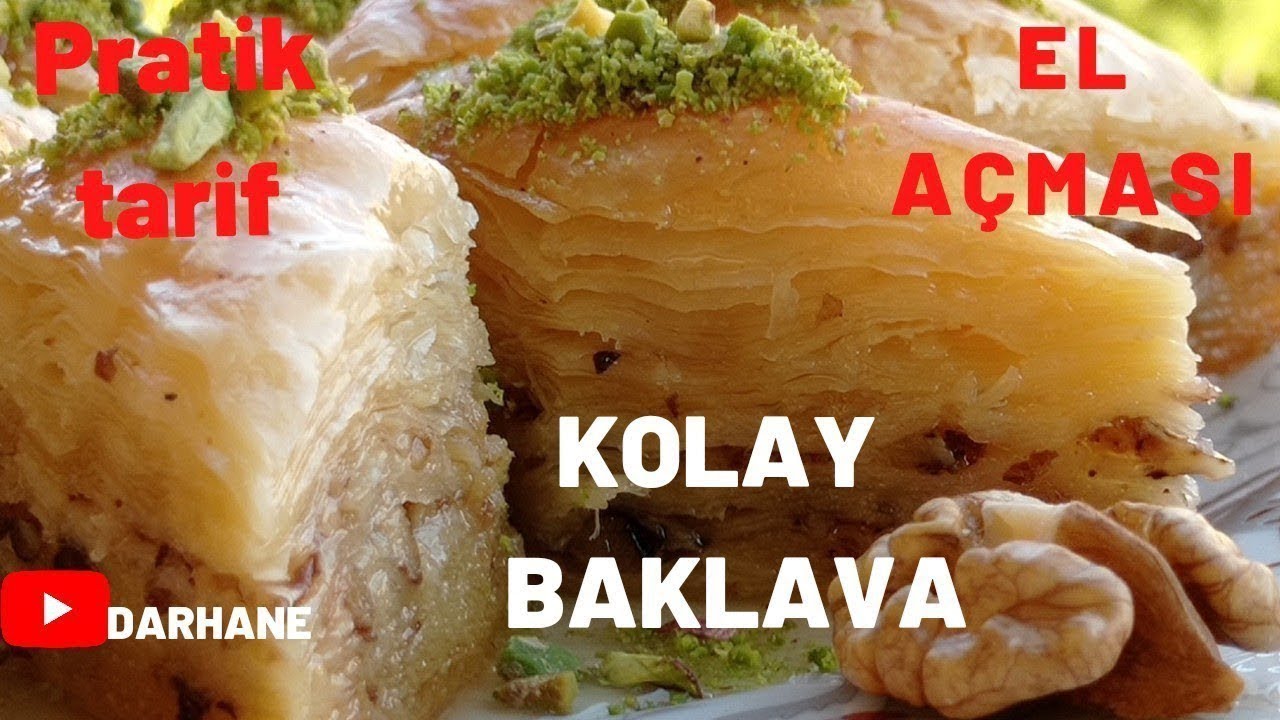 KOLAY BAKLAVA TARİFİ/Baklava Nasıl Yapılır/EL AÇMASI CEVİZLİ EV BAKLAVASI/Baklava Hamuru/Yufka Açma