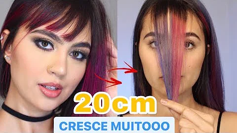 O que fazer para a franja do cabelo crescer rápido?