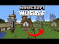 Building in Minecraft but the blocks are INVISIBLE! ft. @Skip the Tutorial