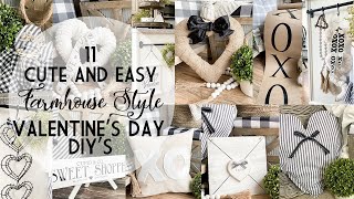 11 Cute and Easy Farmhouse Style Valentine’s Day DIY’s